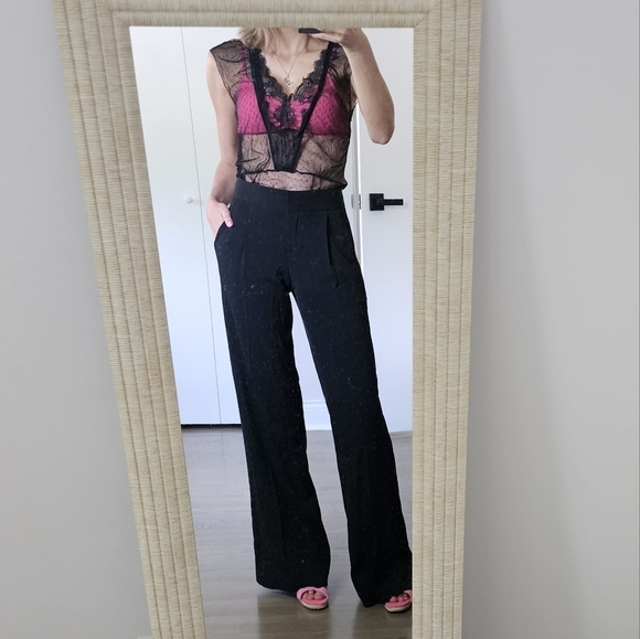 Dkny Jeans Black Sheer Top - Picture 1 of 6